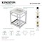 Kingston Brass VWP2522W8A6 25" Ceramic Console Sink (8", 3-Hole), Wht/Polished Nickel VWP2522W8A6 - alternate 6
